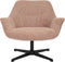 Livingfurn - Fauteuils Daphne Brique - Roze - Stof