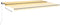 vidaXL - Luifel - handmatig - uittrekbaar - met - LED - 500x300 - cm - geel - en - wit