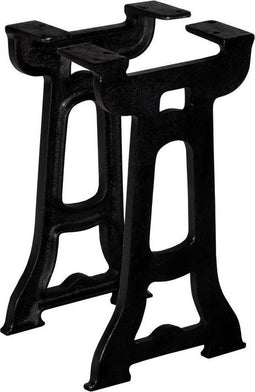 vidaXL Y-frame - Bankpoten - Gietijzer - Zwart