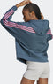 adidas Future Icons 3-Stripes Ritshoodie - Dames - Losvallend model - Turquoise - L