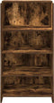 vidaXL - Receptiebalie - 55x50x103,5 - cm - bewerkt - hout - gerookt - eikenkleurig