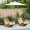 vidaXL - Crème - Witte - Tuinparasol - 270x260 - cm - in - Bamboe