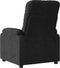 Fauteuil verstelbaar microvezelstof zwart