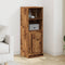 vidaXL - Hoge - kast - 36x35,5x103,5 - cm - bewerkt - hout - oud - houtkleurig
