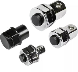 Benson Adapterset voor ratelringsleutel - 4-delig - Chroom-vanadiumstaal - Quick-release - Kogelborging