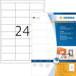 HERMA - Etiket herma 4814 66x33.8mm wit 2400 stuks