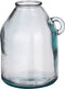 Mica Decorations Sitia Fles Vaas - H26 x Ø21 cm - Gerecycled Glas - Lichtblauw
