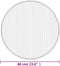 vidaXL - Vloerkleed - rond - 60 - cm - bamboe - grijs
