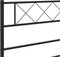vidaXL - Hoofdbord - 120 - cm - metaal - zwart