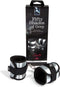 Fifty Shades Handboeien - Fluweel - Zilver/ Zwart