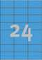 Huismerk Avery 3449 - Gekleurde Etiket 70x37mm - Zelfklevend - Blauw (2400 stuks)
