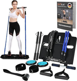 DH FitLife Complete Home Workout Set - Opvouwbaar - Full Body - Zwart - 86x50x2,5 cm - 6,5 kg