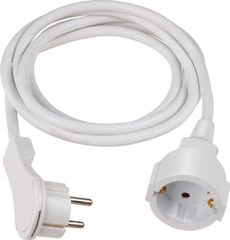 AS Schwabe 50211 Stroom Verlengkabel Wit 2 m H05VV-F 3G 1,5 mm²