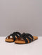 UGG Teague - Dames Slippers - Zacht leer - Black leather