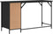 vidaXL - Computerbureau - 131x48x75 - cm - bewerkt - hout - zwart