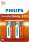 Philips R14L2B - Batterij C - 2 stuks (2 stuks)