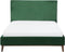 BAYONNE - Tweepersoonsbed - Groen - 140 x 200 cm - Fluweel