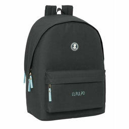 El Pulpo - Schoolrugzak - USB aansluiting - Grijs 31 x 44 x 18 cm