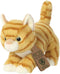 Aurora Pluche dieren knuffel - lapjes kat - oranje - huisdierknuffel - 21 cm - knuffel cadeau