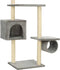 vidaXL - Kattenkrabpaal - met - sisal - krabpalen - 260 - cm - pootafdrukken - beige