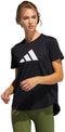 adidas 3 Bar Logo - Sportshirt Dames - Waterabsorberend en zacht - Zwart/Wit