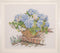Thea Gouverneur - Borduurpakket met telpatroon - 2046A - Voorgesorteerde DMC Garens - Blauwe Hortensia - Aida - 44 cm x 39 cm - DIY Kit