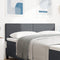 vidaXL - Hoofdbord - Simpel - Design - Donkergrijs - 160 - cm - Corduroy - Stof