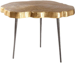 PTMD Daks Salontafel - 65 x 56 x 50 cm - Aluminium - Messing