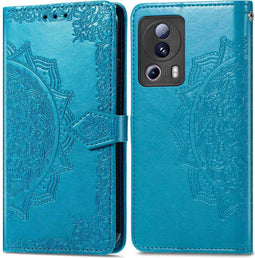 iMoshion Hoesje Geschikt voor Xiaomi 13 Lite Hoesje Met Pasjeshouder - iMoshion Mandala Bookcase - Turquoise