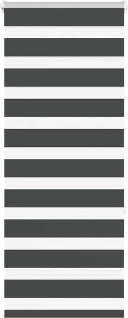 vidaXL - Zebra - rolgordijn - 55x150 - cm - stofbreedte - 50,9 - cm - zwart