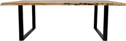 Eettafel SoHo - 220x100 cm - u-poot - acacia/ijzer