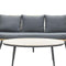 Garden impressions - Margriet loungeset 5-dlg c. black/ natual/ mystic grey