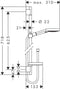 Hansgrohe Raindance Select S 120 - Glijstangset 65 cm - 3 straalsoorten - Chroom