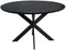 StarFurn Eettafel Ferris Eiken Rond 130cm Zwart