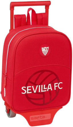 Schoolrugzak met Wielen Sevilla Fútbol Club Rood 22 x 27 x 10 cm
