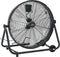 vidaXL Trommelventilator industrieel 180 W 60 cm zwart
