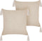HAKONE - Set van 2 kussens - Lichtbeige - 42 x 42 cm - Polyester