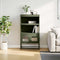 vidaXL - Hoge - kast - 68x39x123 - cm - staal - olijfgroen