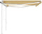 vidaXL - Luifel - automatisch - met - LED - en - windsensor - 4x3 - m - geel - en - wit
