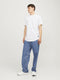 JACK&JONES JJENOA TEE SS CREW NECK - T-shirt 3-pack - 100% organisch katoen - Wit donkerblauw zwart (3-pack)
