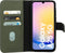 Mobiparts Galaxy A25 - 2 in 1 Wallet Case - Echt leer met uitneembare backcover - Groen