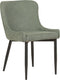 EVERLY - Eetkamerstoel set van 2 - Groen - Polyester