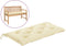 vidaXL - Tuinbankkussen - 110x50x7 - cm - oxford - stof - crèmewit