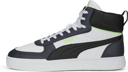 PUMA Caven Mid - Hoge sneakers - SOFTFOAM+ demping - White/Black/StrongGray/FizzyLime