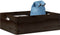 vidaXL - Houten - kist - met - handvatten - 40x30x13 - cm - massief - grenenhout - zwart