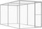 vidaXL - Kattenkooi - 3x3x2,5 - m - gegalvaniseerd - staal
