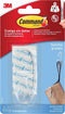 Command™ Haak Ovaal, 17093CLR, transparant, groot, 1 haak, 2 strips, 1.8kg