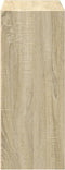 vidaXL - Boekenkast - 2 - schappen - 60x30x76,5 - cm - bewerkt - hout - sonoma - eiken