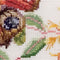 Thea Gouverneur - Borduurpakket met telpatroon - 439A - Voorgesorteerde DMC Garens - Vlinder Kamperfoelie - Aida - 29 cm x 18 cm - DIY Kit