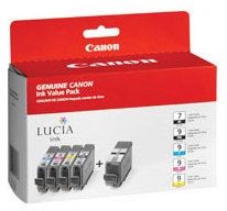 Canon PGI-9 - Inktcartridge - Zwart Cyaan Magenta Rood Groen